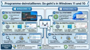 Programme deinstallieren: So geht’s in Windows 11 und 10