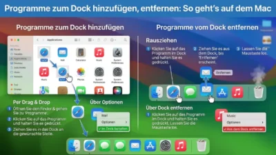 Programme zum Dock hinzufügen, entfernen: So geht’s auf dem Mac