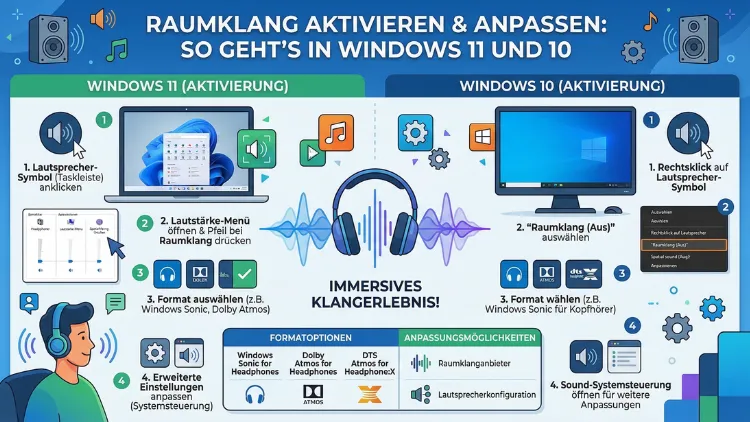Raumklang aktivieren und anpassen: So geht’s in Windows 11 und 10