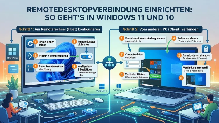 Remotedesktopverbindung einrichten: So geht’s in Windows 11 und 10