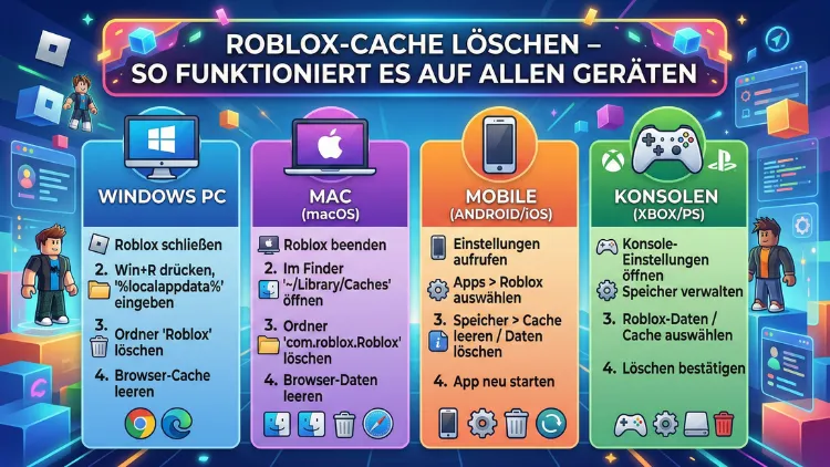 Roblox-Cache löschen – so funktioniert es auf allen Geräten