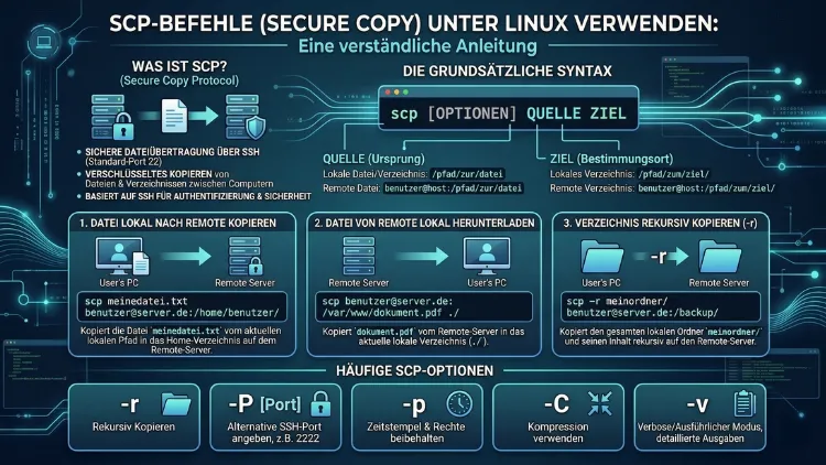 SCP-Befehle (Secure Copy) verwenden: So geht es unter Linux