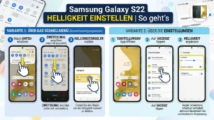 Samsung Galaxy S22 Helligkeit einstellen | So geht’s