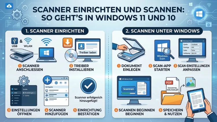 Scanner einrichten und scannen: So geht’s in Windows 11 und 10