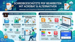 Schreibgeschützte PDF bearbeiten: Mit Acrobat & Alternativen