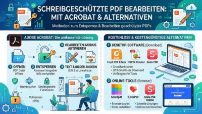 Schreibgeschützte PDF bearbeiten: Mit Acrobat & Alternativen