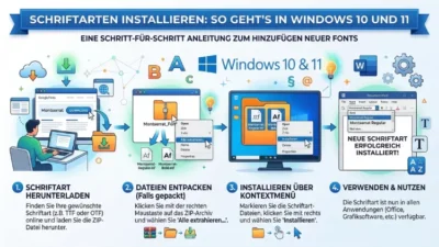 Schriftarten installieren: So geht’s in Windows 10 und 11