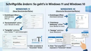 Schriftgröße ändern: So geht’s in Windows 11 und Windows 10