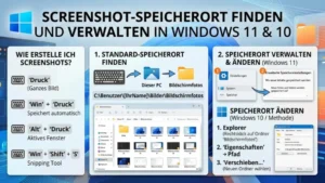 Screenshots Speicherort finden und verwalten in Windows 11 und 10