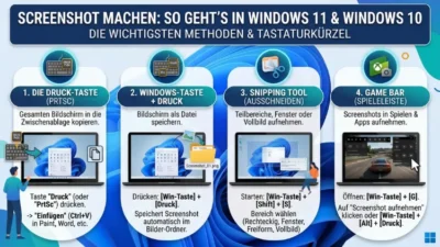 Screenshot machen: So geht’s in Windows 11 und Windows 10