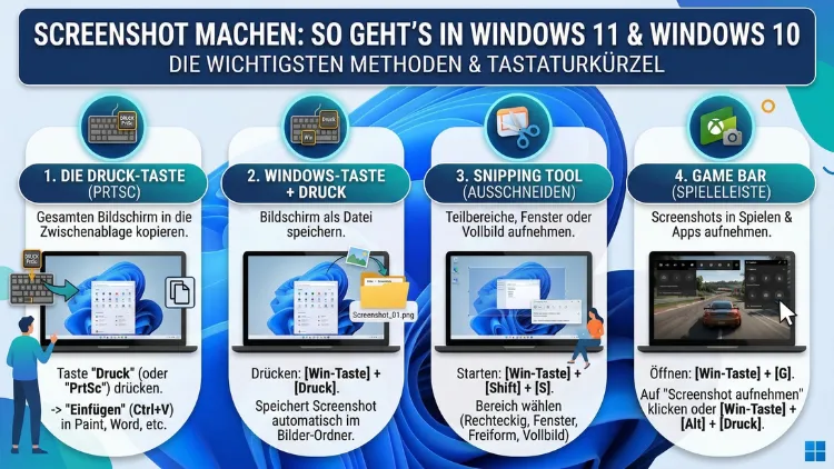 Screenshot machen: So geht’s in Windows 11 und Windows 10