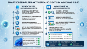 Wie aktiviere ich den SmartScreen-Filter in Windows 11 und 10?