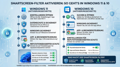 Wie aktiviere ich den SmartScreen-Filter in Windows 11 und 10?