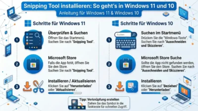 Snipping Tool installieren: So geht’s in Windows 11 und 10