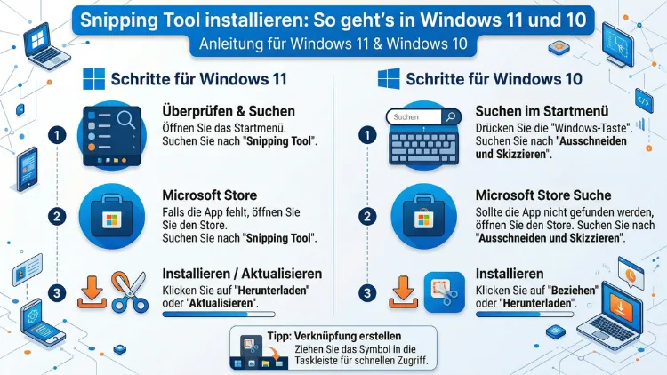 Snipping Tool installieren: So geht’s in Windows 11 und 10