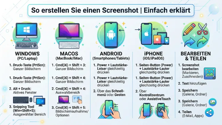 So erstellen Sie einen Screenshot | Einfach erklärt