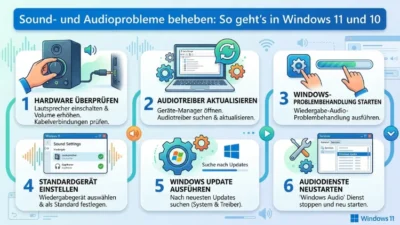 Sound- und Audioprobleme beheben: So geht’s in Windows 11 und 10