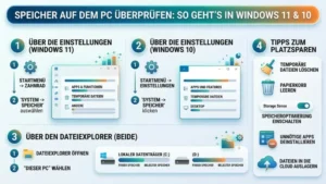 Speicher auf dem PC überprüfen: So geht’s in Windows 11 und 10