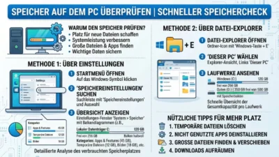 Speicher auf dem PC überprüfen: So funktioniert’s