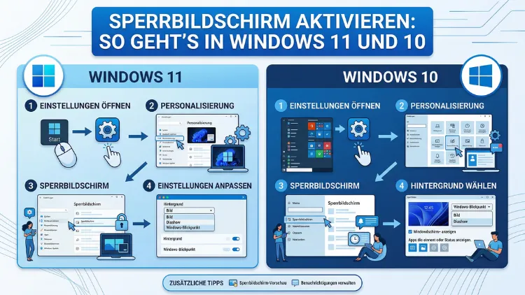 Sperrbildschirm aktivieren: So geht’s in Windows 11 und 10