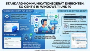 Standard-Kommunikationsgerät einrichten: So geht’s in Windows 11 und 10