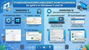 Standardwiedergabegerät konfigurieren: So geht’s in Windows 11 und 10