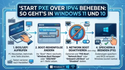 Start PXE over IPv4 beheben: So geht’s in Windows 11 und 10