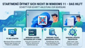 Startmenü öffnet sich nicht in Windows 11 – das hilft