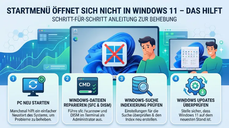 Startmenü öffnet sich nicht in Windows 11 – das hilft