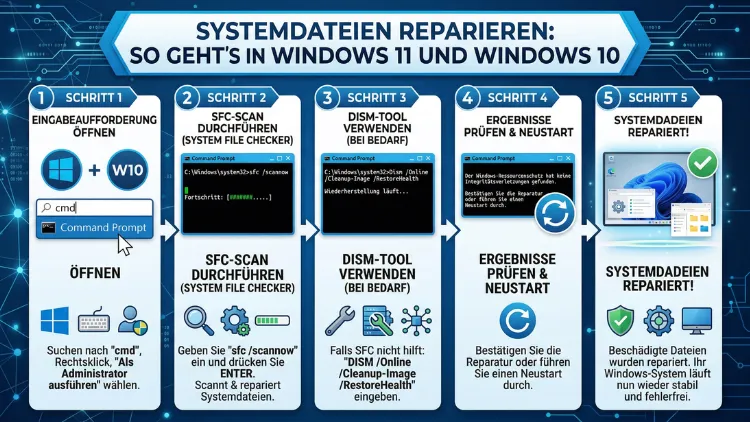 Systemdateien reparieren: So geht’s in Windows 11 und Windows 10