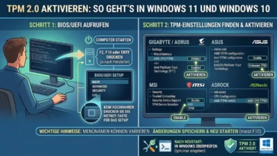 TPM 2.0 aktivieren: So geht’s in Windows 11 und Windows 10