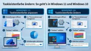 Taskleistenfarbe ändern: So geht’s in Windows 11 und Windows 10