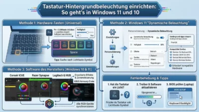 Tastatur-Hintergrundbeleuchtung einrichten: So geht’s in Windows 11 und 10