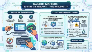 Tastatur gesperrt: So geht’s in Windows 11 und Windows 10