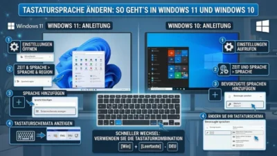 Tastatursprache ändern: So geht’s in Windows 11 und Windows 10