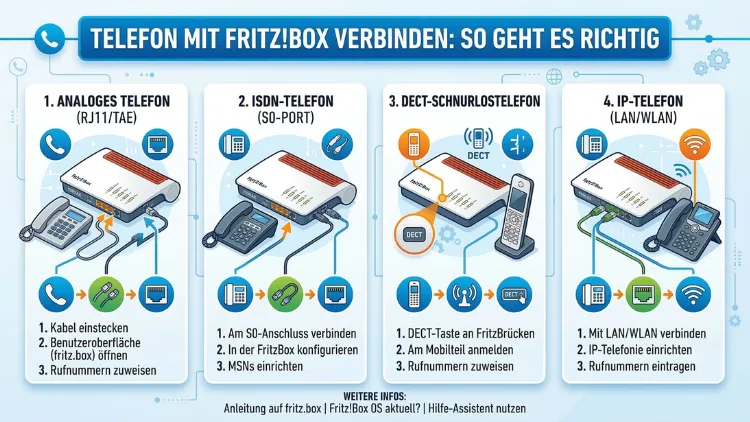 Telefon mit FritzBox verbinden: So geht es richtig