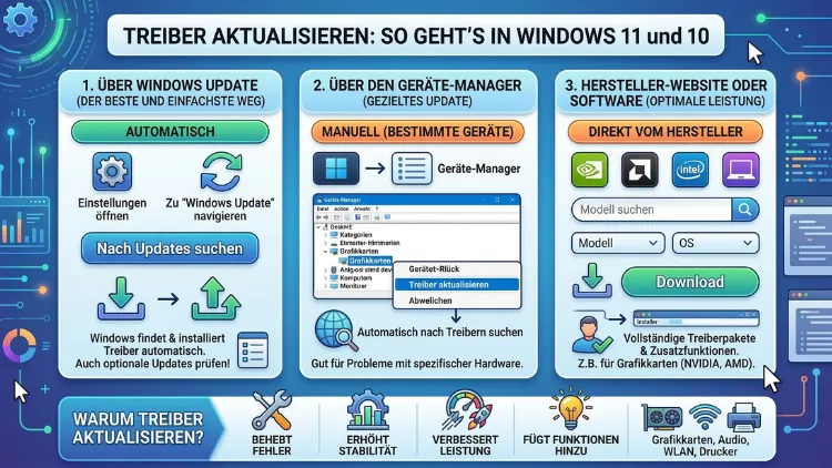 Treiber aktualisieren: So geht’s in Windows 11 und 10