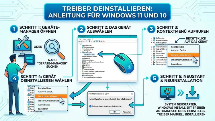 Treiber deinstallieren: So geht’s in Windows 11 und 10