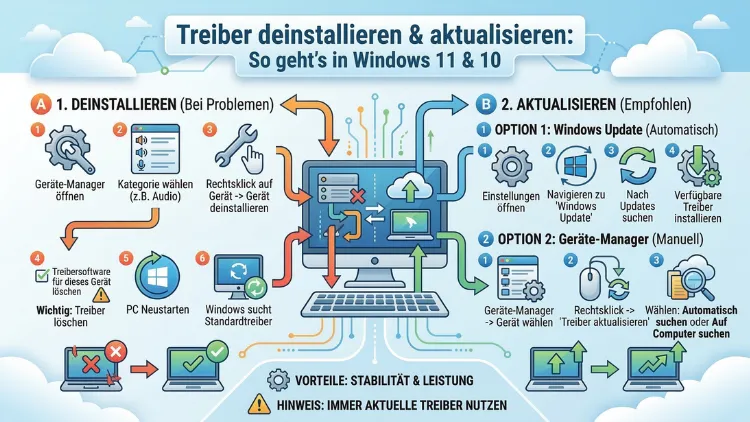 Treiber deinstallieren und aktualisieren: So geht’s in Windows 11 und 10