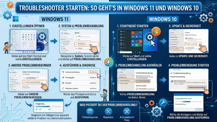 Troubleshooter starten: So geht’s in Windows 11 und Windows 10