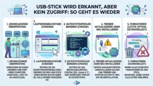 USB-Stick wird erkannt, aber kein Zugriff: So geht es wieder