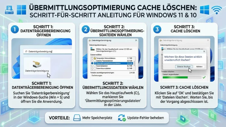 Übermittlungsoptimierung Cache löschen: So geht’s in Windows 11 und 10