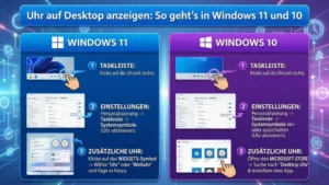 Uhr auf Desktop anzeigen: So geht’s in Windows 11 und 10