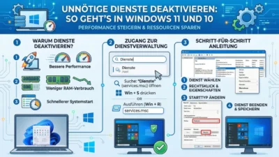 Unnötige Dienste deaktivieren: So geht’s in Windows 11 und 10