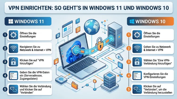 VPN einrichten: So geht’s in Windows 11 und Windows 10