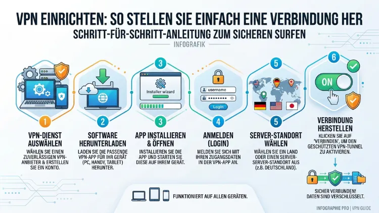 VPN einrichten: So stellen Sie einfach eine Verbindung her