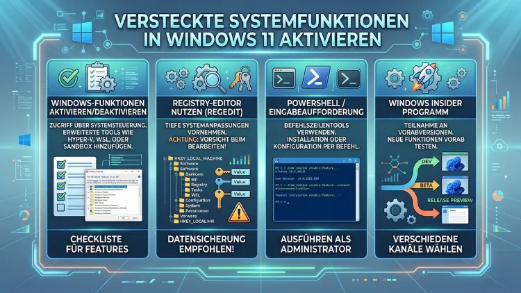 Versteckte Systemfunktionen in Windows 11 aktivieren | So geht’s