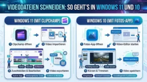 Videodateien schneiden: So geht’s in Windows 11 und 10