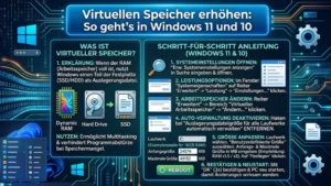 Virtuellen Speicher erhöhen: So geht’s in Windows 11 und 10
