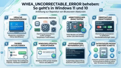 WHEA_UNCORRECTABLE_ERROR beheben: So geht’s in Windows 11 und 10